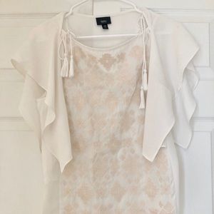 Pretty white and cream women’s shirt